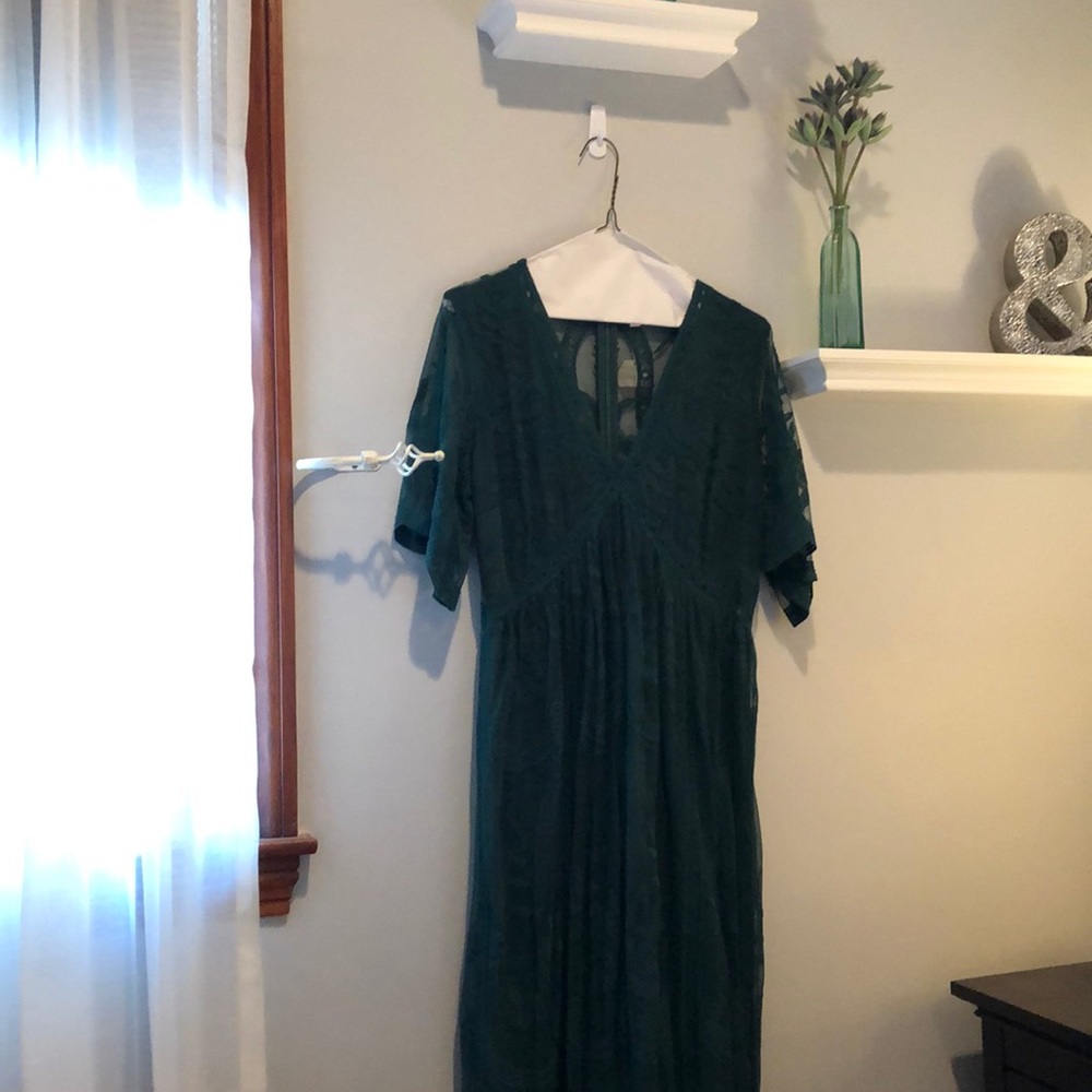 Emerald Lacey maxi maternity dress